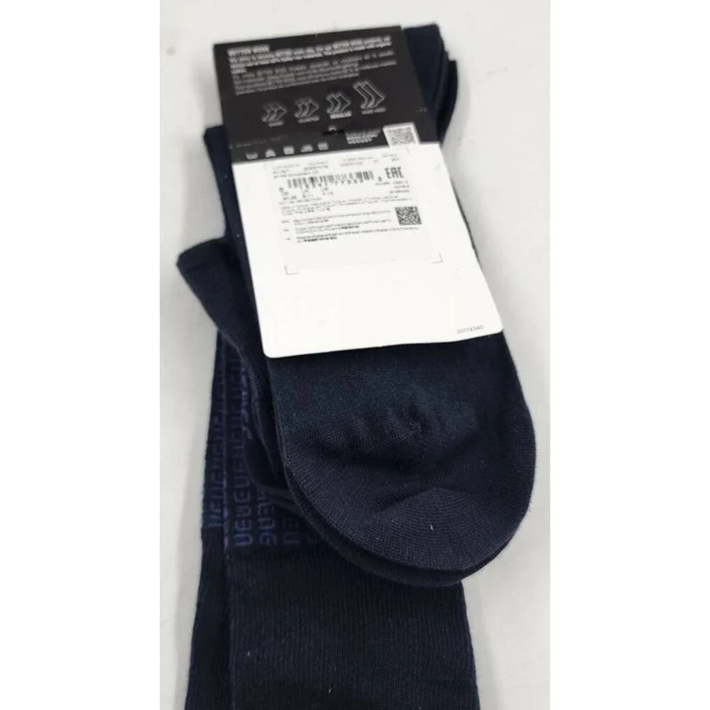BOSS RS Mini Pattern CC Tile Socks Men's 7-13 Navy Pull On Pack of 2